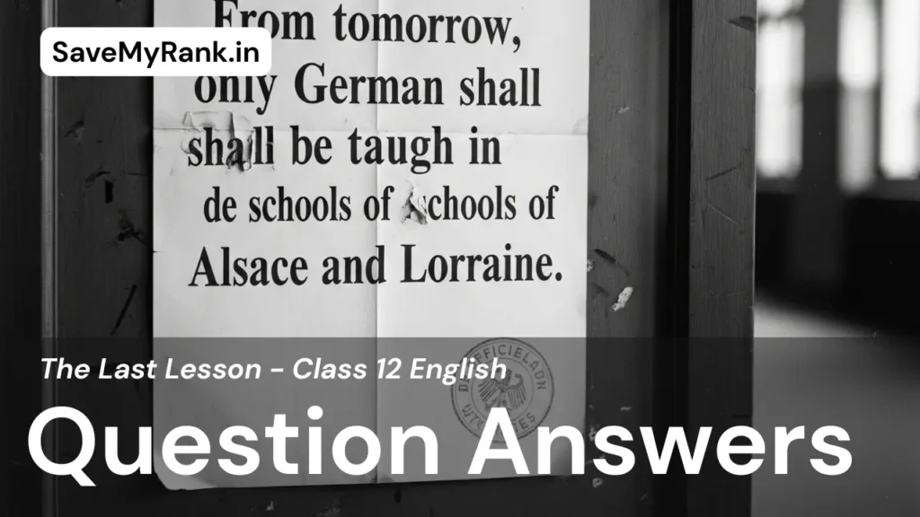 the last lesson question answers